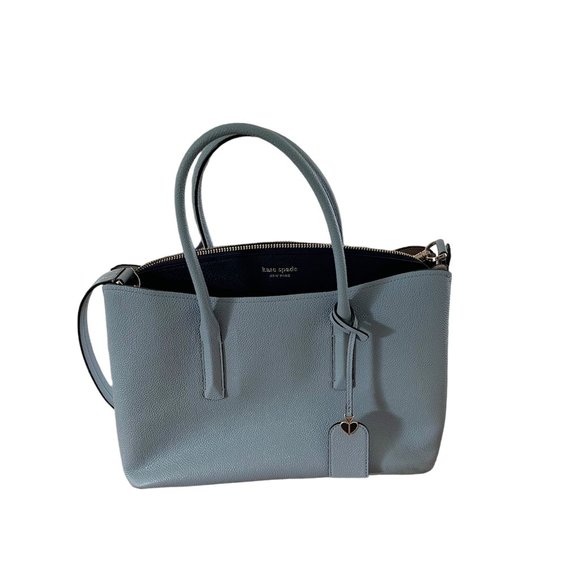 Kate Spade New York Margaux Medium Satchel / Blue Leather - Picture 5 of 12